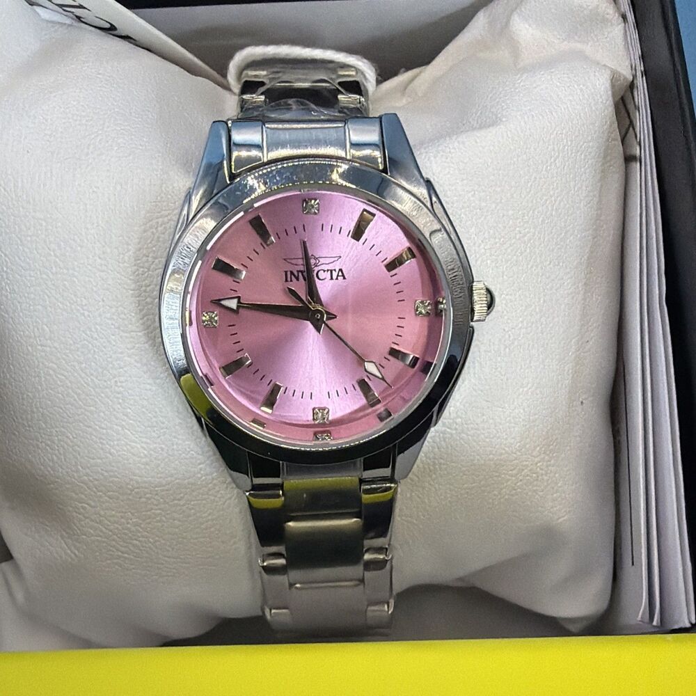 70245 Invicta Celestial Women’s Watch - 21mm Pink Dial, Silver Steel Bracelet